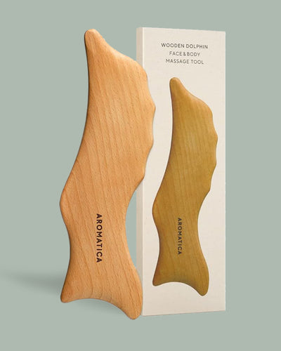 Aromatica  Wooden Dolphin Face & Body Massage Tool