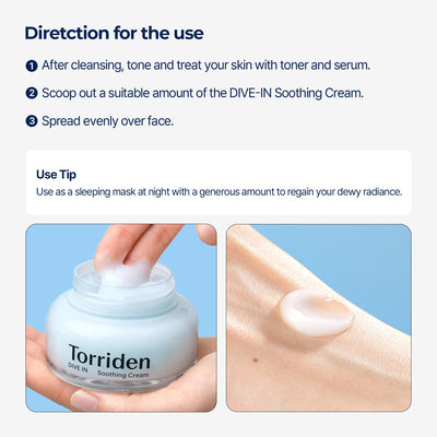 Torriden - DIVE-IN Low Molecular Hyaluronic Acid Soothing Cream [100ml]