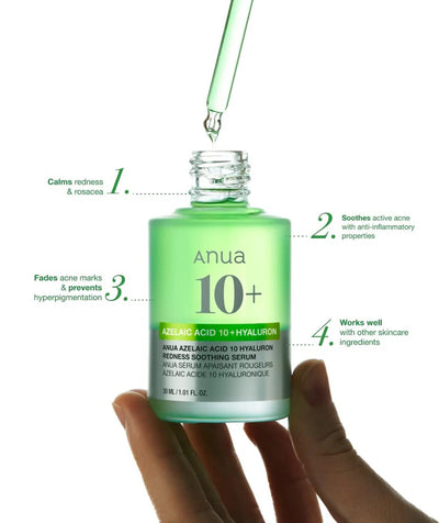 Anua-Azelaic Acid 10 Hyaluron Redness Soothing Serum 30ml