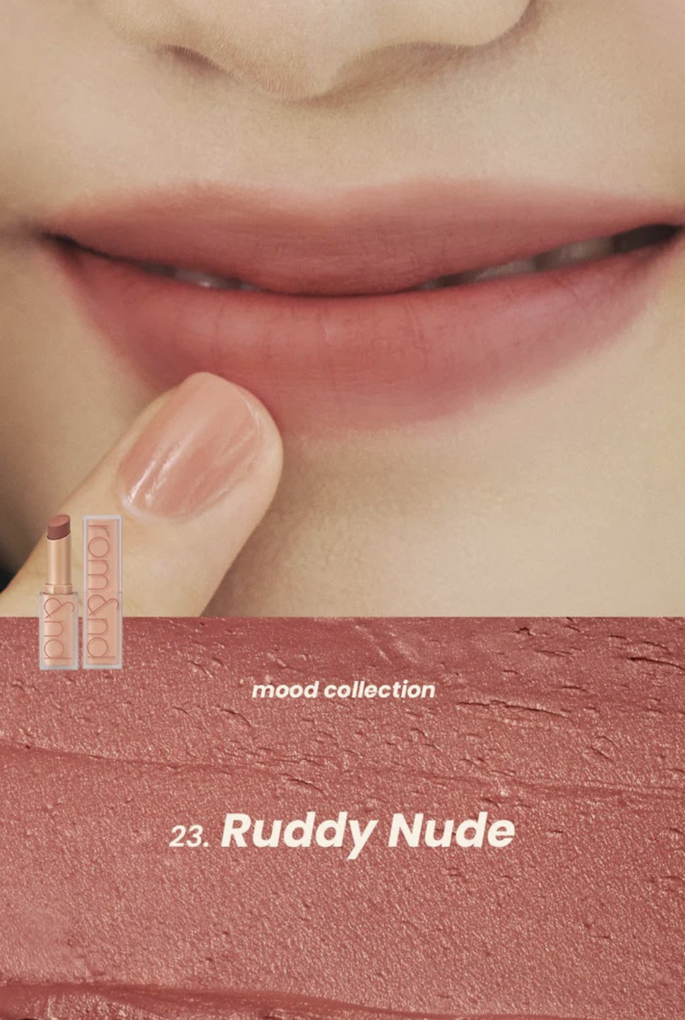 Rom&nd  Zero Matte Lipstick Muteral Nude Collection - 3 Colors available