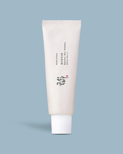 The Beauty of Joseon Relief Sun: Rice + Probiotics 50ml is a physical sunscreen that contains rice extract and probiotics to soothe and protect the skin from UV rays. It has an SPF of 50+ and PA++++ to provide strong sun protection, and it is suitable for all skin types, including sensitive skin. 
