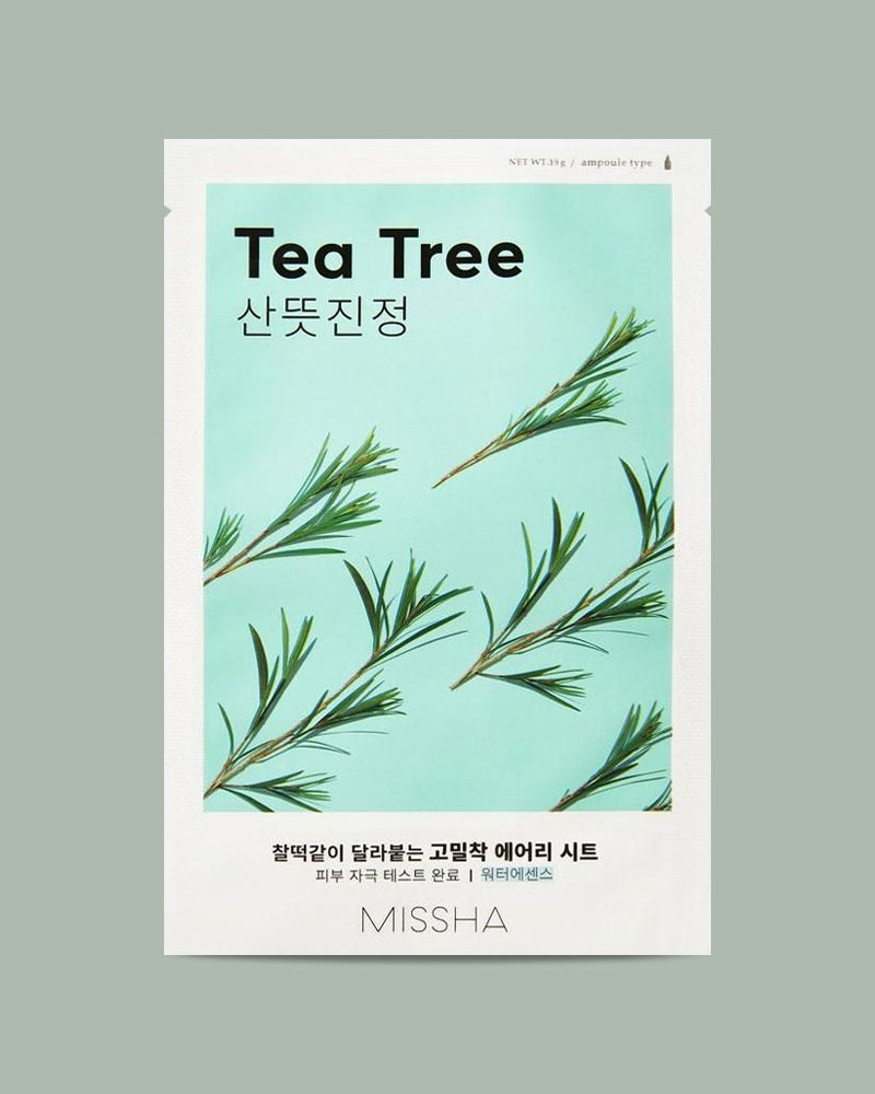 The face mask with the perfect adhesion to deliver product evenly across the skin. Tea tree extract refreshingly soothes the skin and helps control oil and sebum production.